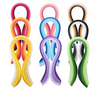 Auvotuis 10mm Width Quilling Paper Strips 40 Colors 900 Strips Paper Quilling Strips Kit Origami Paper Strips for DIY Art Craft, Length 39cm