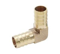 Auvotuis 1Pcs 5/8 Inch Brass Hose Barb Elbow 90 Degree L Right Angle Elbow 16mm Hose ID Barb Reducer Union Water/Fuel/Air