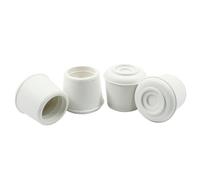 Auvotuis 7/8 Inch (22mm) Chair Leg Tips Caps, 16Pcs, White