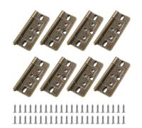 Auvotuis Bronze 8Pcs 3Inch Antique Iron Door Hinges, Polished, Rust-proof, Wide Application