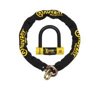 AUVRAY chain set with lasso link and XTREM MEDIUM padlock - 120 cm, 13.5 mm