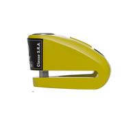 AUVRAY disc lock with alarm, model B-LOCK 10 - yellow/black, 10 mm bolt diameter