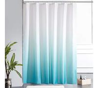 AUWUUA Blue Gradient Shower Curtain 72X72in/183x183cm/WxH Ombre Printed Polyester Shower Curtain, Modern Elegance Bathroom Decor Curtain, Machine Washable Waterproof Fabric with Hooks
