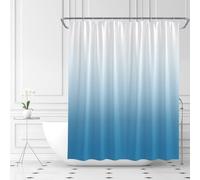 AUWUUA Burnt Orange Ombre Shower Curtain 36X84in/91x213cm/WxH Orange White Gradient Modern Simple Fabric Bathroom Curtain Set for Shower Stall Bathtubs Decor with 12 Hooks