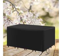 AUWUUA Garden Furniture Covers 120x100x75cm LxWxH Rectangular/Square Heavy Duty 420D Oxford Fabric Patio Table and Chairs Cover, Waterproof, Anti-UV, Tear-Resistant for Outdoor Rattan Sofa Set