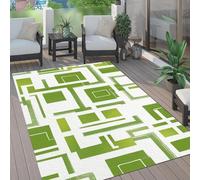 AUWUUA Modern Geometric Washable Area Rugs 200x300cm(6.6×10ft) Green Non-Slip Low Pile Throw Rug for Bedroom Living Room Kids Room, Runners for Hallways Entryway Laundry Kitchen Bathroom Floor Mat