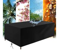 AUWUUA Outdoor Furniture Covers 115x115x90cm/LxWxH Large Garden Furniture Covers Waterproof, Rectangular/Square Patio Table and Chairs Cover, Anti-UV, Upgraded Oxford Tear-Resistant, Rattan Sofa Set