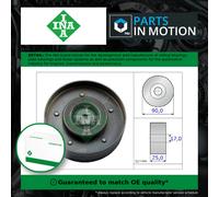 Aux Belt Idler Pulley fits VW AMAROK 2.0 10 to 16 CFPA Guide Deflection INA New