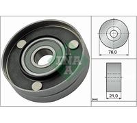 Aux Belt Idler Pulley fits AUDI S6 4F2, 4F5 5.2 06 to 11 BXA Guide Deflection
