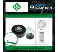 Aux Belt Idler Pulley fits BMW 525 E60, E61 3.0 07 to 10 N53B30A Guide INA New