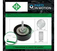 Aux Belt Idler Pulley fits FORD MONDEO Mk3, Mk4 2.0 05 to 15 Guide Deflection