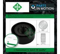Aux Belt Idler Pulley fits HYUNDAI SANTA FE Mk2 2.2D 06 to 12 D4EB Guide INA New
