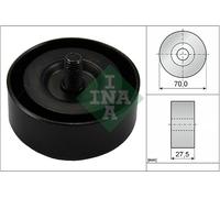 Aux Belt Idler Pulley fits HYUNDAI SANTA FE Mk2 2.2D 06 to 12 D4EB Guide INA New