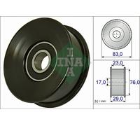 INA 532 0730 10 Deflection / Guide Pulley, v-ribbed belt