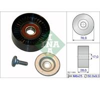 Aux Belt Idler Pulley fits MERCEDES C160 CL203 1.8 02 to 08 M271.921 Guide INA