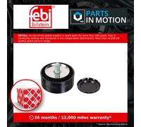 febi bilstein 100154 Idler Pulley for auxiliary belt, with screw, pack of one