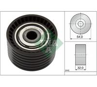 Aux Belt Idler Pulley fits NISSAN KUBISTAR X76 1.6 03 to 09 K4M752 Guide INA New