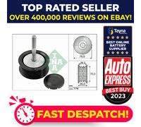 Aux Belt Idler Pulley fits PORSCHE PANAMERA 970 4.8 09 to 15 Guide Deflection