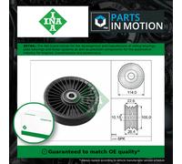 Aux Belt Idler Pulley fits VAUXHALL ZAFIRA A 2.0D 99 to 05 Guide Deflection INA