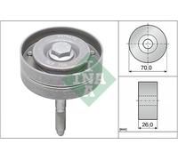 Aux Belt Idler Pulley fits VW EOS 1F 1.4 08 to 15 Manual Transmission Guide INA