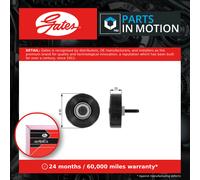 Aux Belt Idler Pulley T36089 Gates Guide Deflection 1079393 1118677 1145493 New