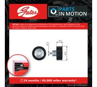 Gates V-Ribbed Belt Deflection/Guide Pulley fits Mercedes-Benz