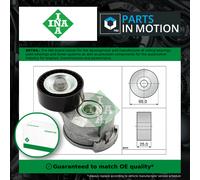 Aux Belt Tensioner fits FIAT SCUDO 2.0D 10 to 16 DW10CD Drive V-Ribbed INA New