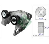 Aux Belt Tensioner fits FORD FIESTA Mk5 1.3 01 to 08 Drive V-Ribbed INA 1149701