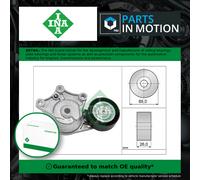 Aux Belt Tensioner fits PEUGEOT 208 CR, Mk1, Mk2 1.6D 2012 on Drive V-Ribbed INA