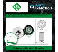 Aux Belt Tensioner fits VW AMAROK 2.0 10 to 16 CFPA Drive V-Ribbed INA Quality