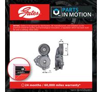 Aux Belt Tensioner fits VW SHARAN 7N 1.4 10 to 15 Drive V-Ribbed Gates Quality