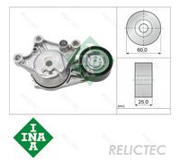 Aux Belt Tensioner fits CITROEN BERLINGO MULTISPACE B9 1.6D 2008 on BHW(DV6FE)