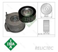 Aux Belt Tensioner fits FIAT SCUDO 2.0D 10 to 16 DW10CD Drive V-Ribbed INA New