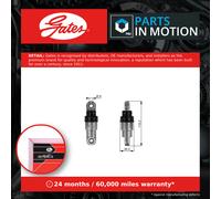 Belt vibration damper T38218 GATES for BMW 7 8 5 5 Touring X5
