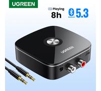 AUX Bluetooth Receiver Adapter for Home Stereo System, HiFi 3.5mm RAC Bluetooth Bluetooth Adapter for Old Stereo Receiver Bluetooth 5.3