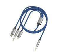 AUX Cable USB C Jack 3.5mm Male Adapter Audio Car Headphone Type C Lightning Cord Stereo Compatible with Samsung Galaxy S26 S25 Ultra DAC for iPhone 17 16 15 14 13 pro Max 1.2M Extension Lead Splitter