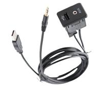 AUX Charging Port Modular Compatible With Nissan For Kicks 2018 2019 For NV 2014-2019 For Rogue 2014-2017 Car USB Charging Socket 795405004 Car USB Charger Adapter