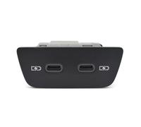 AUX Charging Port Modular For VW For Taos 2021-2026 For Caddy 2021-2026 Double USB Charging Port Rear Plugs 3G5035718A Car USB Charger Adapter