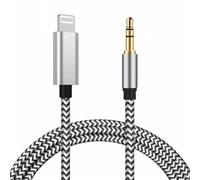 Aux Cord for iPhone, [Apple MFi Certified] Lightning to 3.5mm Aux Audio Headphone Jack Adapter Nylon Braided Car Stereo Cable for iPhone 14 13 12 11 XS XR X 8 7 to Car Home Stereo/Speaker/Headphone