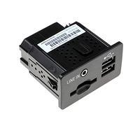 AUX Port Adapter, Audio Player USB Receptacle Black Matte, for Ford, for C-MAX, for TRANSIT, for KUGA F1CT-14F014-AA F1CT14F014AA