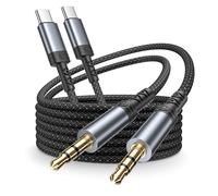 Aux to USB C Cable 1M 2Pack,iPhone 16 Aux Cable for Car Stereo/Headphones/Speaker,Aux Ca-ble to USB C,3.5mm A-ux Lead USBC Audio A-ux Ca-ble for iPhone 16 Pro Max/16e/15 Plus/15,Samsung S25/S24/S23