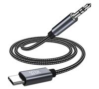 Aux to USB C, USB C to 3.5mm Jack Male Cable, Type C to Aux Cable Car Stereo Cord Headphone Lead for Samsung Galaxy S25 S24 S23 S22 A16 A35 A55 Note 20, iPhone 16/15 Pro Max Pixel 9/8(1M)