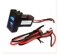 AUX USB Socket Connector Compatible With VW For T4 For Passat For Golf 4 12V Dual USB For Charger Adapter Socket Switch Connector Waterproof High Speed
