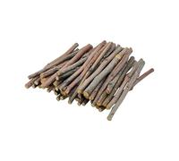 AUXBC 50PCS 10cm Natural Wood Log Sticks, Wood Craft Sticks 0.5-1.2cm Diameter, Natural Twig Stick for DIY Projects Photo Props Rustic Decor Card Making Supplies