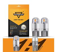 Auxbeam 194 T10 LED Bulbs Amber Yellow, Non-Polarity Extremely Bright 168 W5W Car Interior Lights, T10 Replacement Bulb for License Plate lights, Dome Map Light, Dashboard Lights, 2 PCS