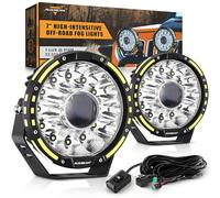 Auxbeam 360-PRO Series 7-Inch Round LED Offroad Lights Driving Lights | Optical Projector, Spot Flood Combo, 230W 33332LM, Off Road Spotlights, 4x4 Auxiliary Lights, Pickup Truck LED Light Bar