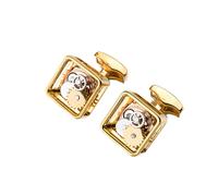 Auxere Gears Cufflink KXD0909 - Man - Stainless Steel Gold