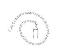 Auxere Pocket Watch Chain KXD0998 - Unisex - Stainless Steel Silver