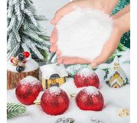 AUXHCYL 200g Fake Snow,Christmas Artificial Snow Decorations, Snowflakes for Crafts, as Party Decoration, and Snow Flakes for Xmas Winter Décor