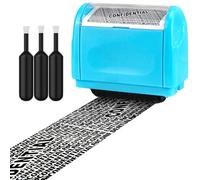 AUXHCYL Confidential Roller Stamp, Data Defender, Identity Theft Protection Roller Stamp, Including 3-Pack Refills, Anti Theft and Privacy Safety(Blue)